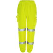 HNH1854-1 - Hi-Viz Yellow Over Trousers Cuffed Ankle - Small