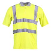 HNH Hi-Viz Yellow Polo Shirt - Large