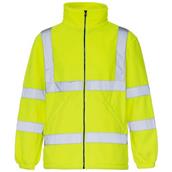 HNH Hi-Viz Yellow Fleece Jacket Small