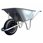 HNH Heavy Duty Galvanised Wheelbarrow With Pneumatic Tyre 110L