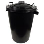 HNH Black Dust Bin Clip Lid 85L