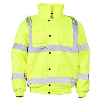 HNH Yellow Hi-Viz Bomber Jacket Large