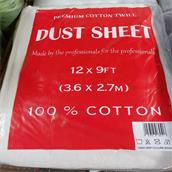 HNH Cotton Twill Dust Sheet 12'x9' (3.6 x 2.7)