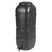 HNH Black Slimline Water Butt 100L with Tap and Lid