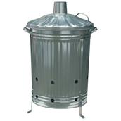 HNH Galvanised Incinerator and Lid 90Lt