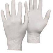 HNH Clear Latex Gloves Large Powder Free Box of 100