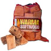 Warma Softwood Kiln Dried Logs Bagged (Approx 7-8Kg)