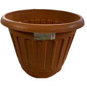 HNH Round Garden Planter Terracotta 40cm