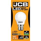 JCB S10967 LED Golf Opal BC B22 3W (25W) Warm White 250LM Box of 12