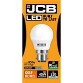 JCB S10970 LED Golf Opal BC B22 6W (40W) Day Light 520LM Box of 12