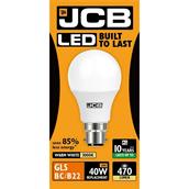 JCB S10987 LED GLS Opal BC B22 6W (40W) Warm White 470LM Box of 12