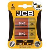 JCB S5329 Super Heavy Zinc Batteries C (R14) Card of 2 * Clearance *