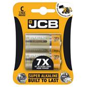 JCB S5339 Super Alkaline Batteries C (LR14) Card of 2