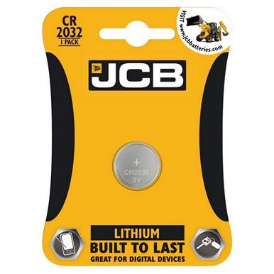 JCB S5347 Lithium Coin Cell Battery CR2032 Card of 1