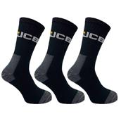 JCB (JCBX44Y) Workwear Socks 3 Pairs Size 6-11