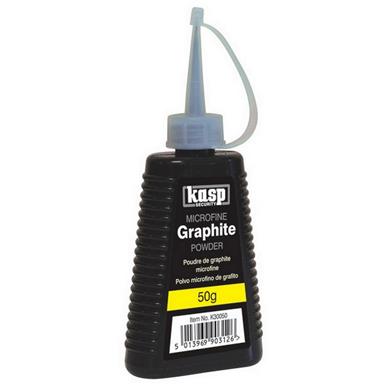 Kasp 50g Dry Microfine Graphite Powder Lock & Padlock Lubricant