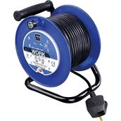 Masterplug 25m Cable Reel 4 Sockets with Thermal Cut Out 240V