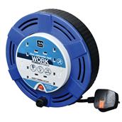Masterplug 10m Cable Reel 4 Socket 240V With Thermal Cut Out