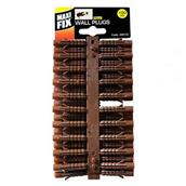Maxifix Brown Plastic Wall Plugs 8mm Pack of 100
