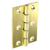 Securit B4101 Polished Double Steel Washered Brass Hinges 75mm Loose * Stock Clearance *