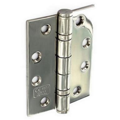 Securit B4297 Stainless Steel Double Ball Bearing Butt Hinges Polished 100mm CE Fire Rated Loose * Stock Clearance *