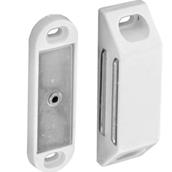 Securit B5433 Magnetic Catch Large  White 60mm (Loose)
