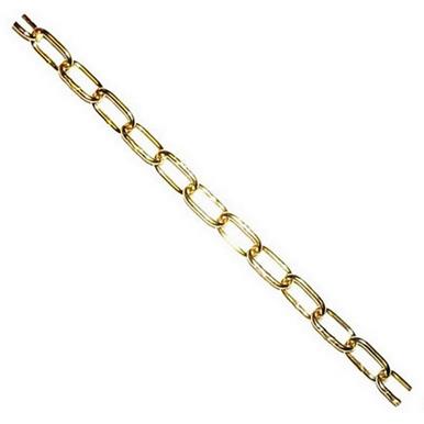 Securit B5624 Oval Link Chain 1/2&quot; 1.8mm x 10m Brass Plated
