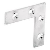 Securit B6722 Corner Plate Zinc Plated 50mm Box of 50