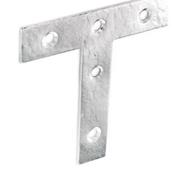 Securit B6729 Tee Plate Zinc Plated 75mm Box of 25