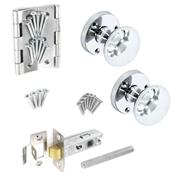 Securit DP2927 Chrome Mortice Knob Door Pack