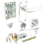 Securit DP3072 Aluminium Internal Latch Handle Door Pack