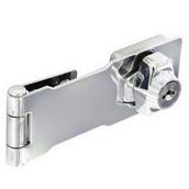 Securit S1480 Locking Hasp Cylinder Action Chrome 75mm