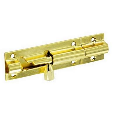 Securit S1524 Door Bolt Brass 1&quot; Wide 75mm
