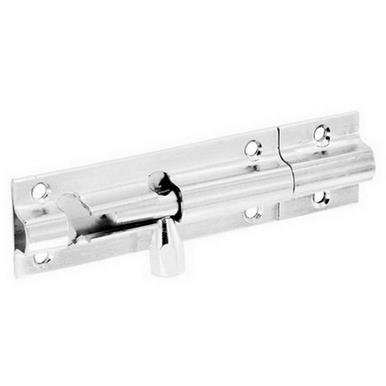 Securit S1535 Door Bolt Chrome 1&quot; Wide 100mm