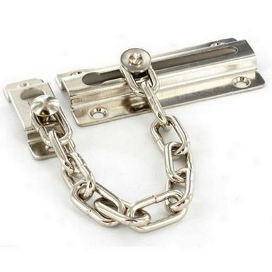 Securit S1625 Steel Door Chain Nickel Plated 80mm