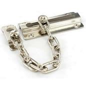 Securit S1625 Steel Door Chain Nickel Plated 80mm