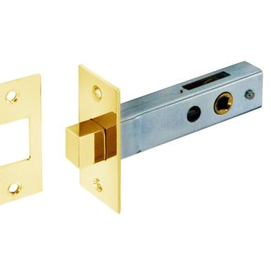 Securit S1838L Deadbolt For 5mm Spindle Electro Brass 75mm