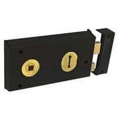 Securit S1842 Double Handed Rim Lock Black 140mm