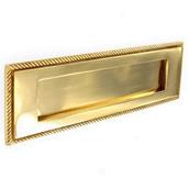 Securit S2130 Georgian Brass Letter Plate 250mm * Clearance *