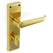 Securit S2202 Victorian Brass Bathroom Handles 150mm