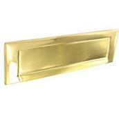 Securit S2235 Victorian Brass Gravity Letter Plate 250mm * Clearance *