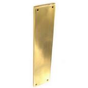 Securit S2240 Victorian Brass Heavy Duty Finger Plate 280mm