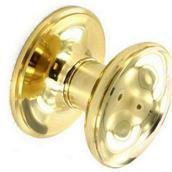 Securit S2252 Victorian Brass Centre Door Knob 75mm