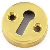 Securit S2261 Victorian Brass Escutcheon Open 35mm