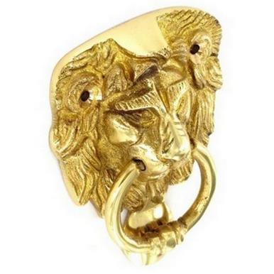 Securit S2272 Brass Lion Head Knocker 100mm * Clearance *