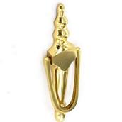 Securit S2276 Victorian Brass Slim Knocker 200mm