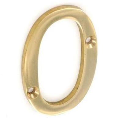 Securit S2480 Brass Numeral No 0 50mm * Discontinued Line *