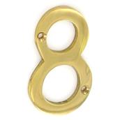 Securit S2488 Brass Numeral No 8 50mm