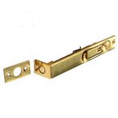 Securit S2546 Flush Bolt Brass 150mm