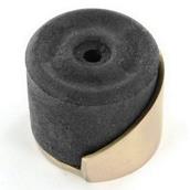 Securit S2569 Shielded Door Stop Brass 38mm